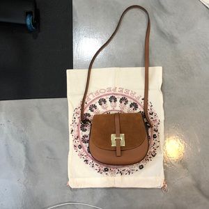 Brown leather bag made in Italy